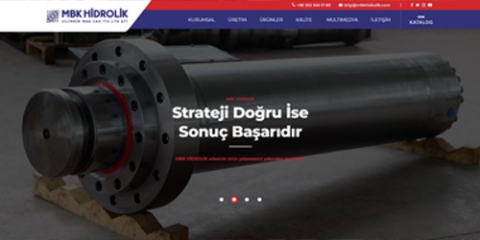 MBK HİDROLİK kurumsal web sitemiz yenilendi.