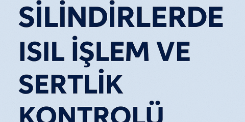 Hidrolik Silindirlerde Isıl İşlem ve Sertlik Kontrolü